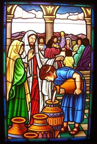 Stained glass window for church